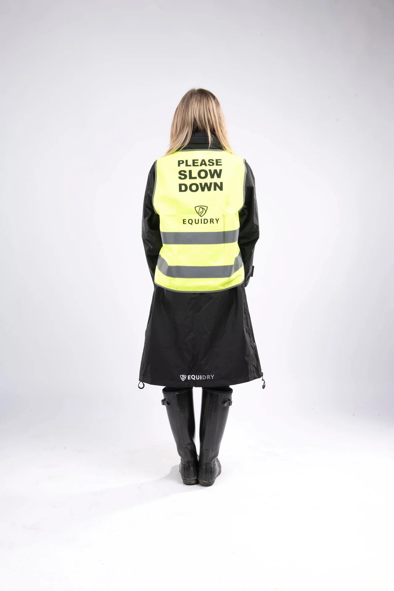 Equidry Hi Vis Vest: Please Slow Down, Equestrian Safety Gear, High Visibility Waistcoat - Hi Viz…