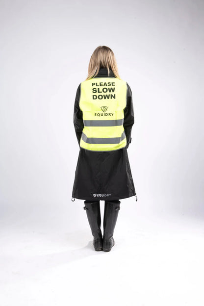 Equidry Hi Vis Vest: Please Slow Down, Equestrian Safety Gear, High Visibility Waistcoat - Hi Viz…