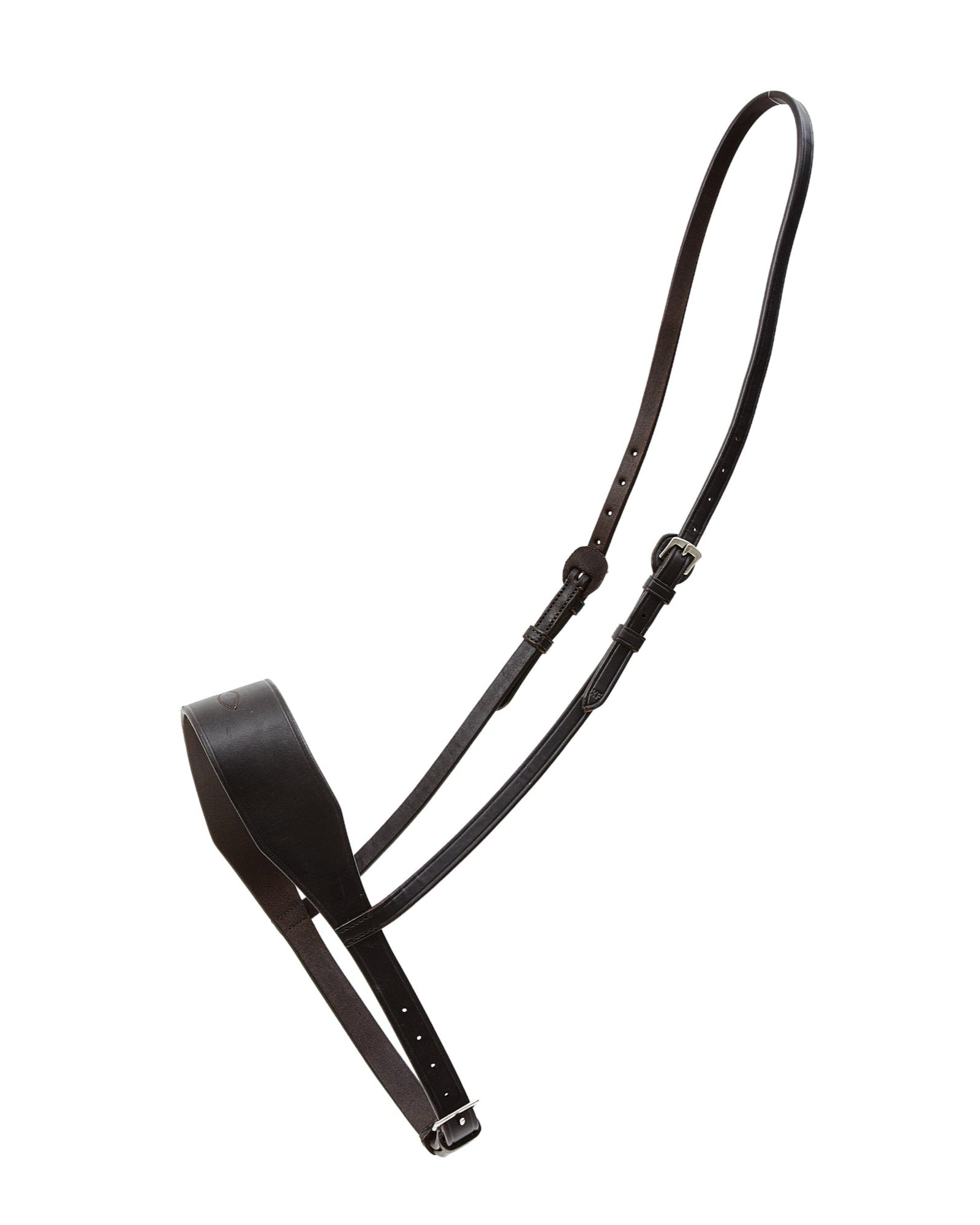 ECORIDER 2" Flat Noseband | Premium Horse Tack | Equiflair - Wide Leather Noseband - Leatherwork brown