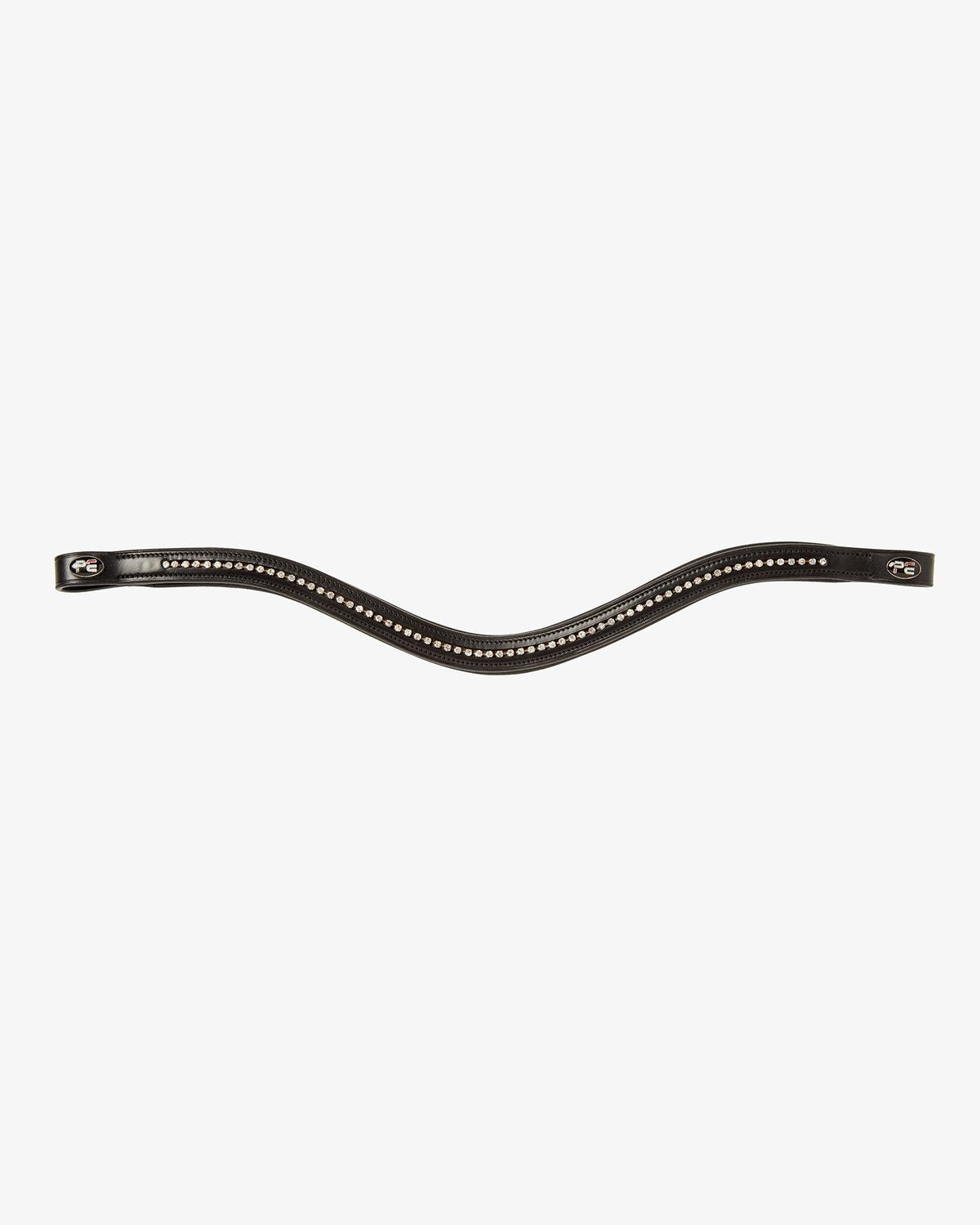 Premier Equine Elaborare Black Diamante Browband - Horse Riding Headwear with Sparkling Crystals