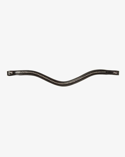 Premier Equine Elaborare Black Diamante Browband - Horse Riding Headwear with Sparkling Crystals