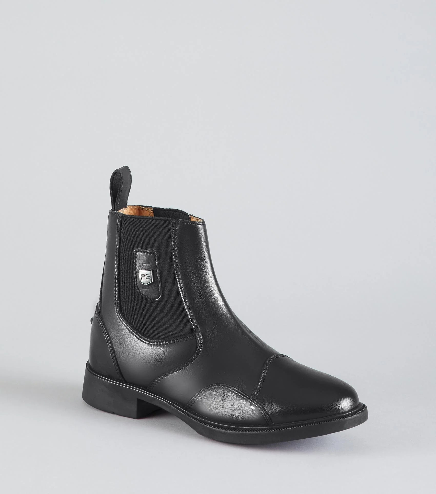 Premier Equine Elnaro Junior Leather Paddock Boot - Black Riding Boot