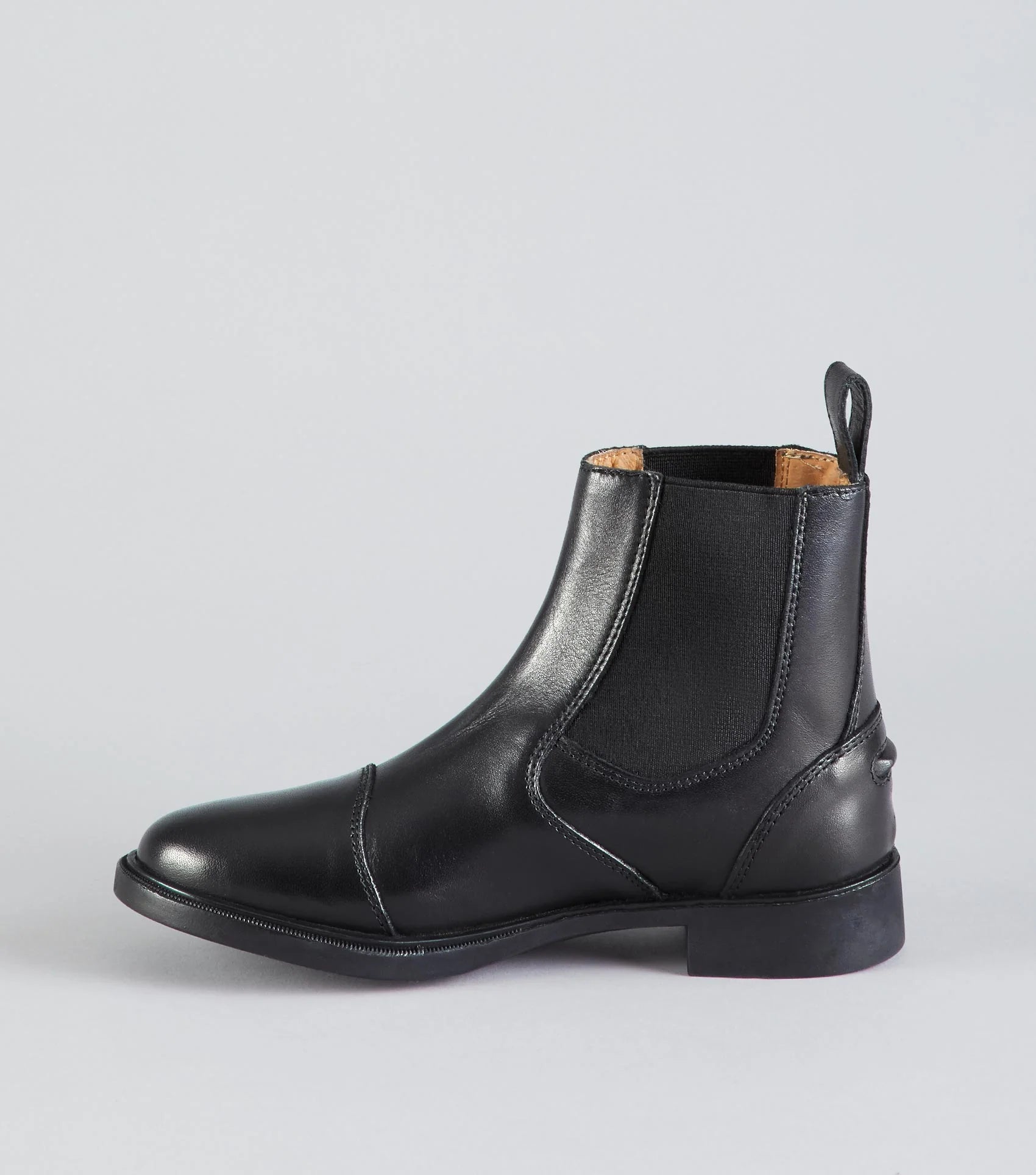 Black Leather Equestrian Paddock Boots for Junior Riders | Equiflair