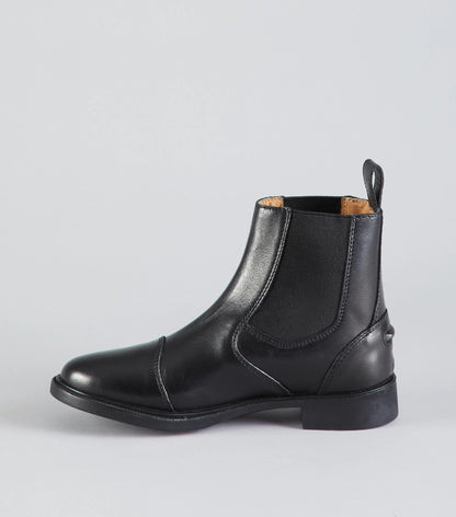 Black Leather Equestrian Paddock Boots for Junior Riders | Equiflair