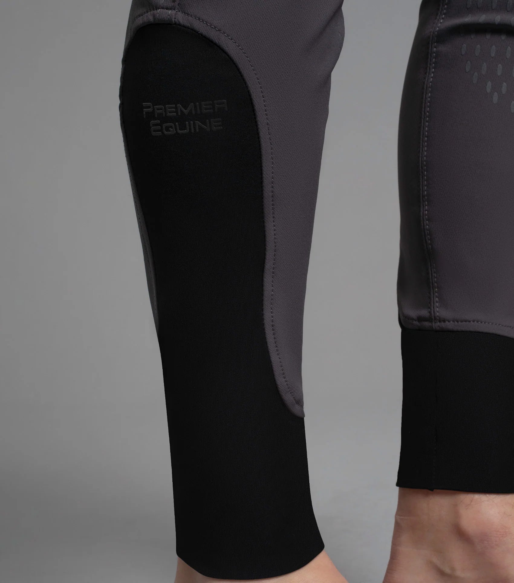 PREMIER EQUINE Emilio Men's Anthracite Gel Knee Riding Breeches - Comfortable & Superior Performance