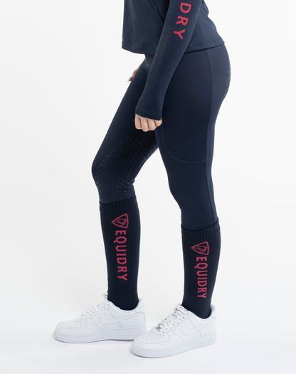 EQUIDRY Waterproof Socks Navy/Raspberry