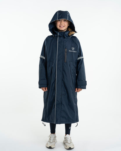 EQUIDRY Evolution Children's Thin Fleece Reflective Navy