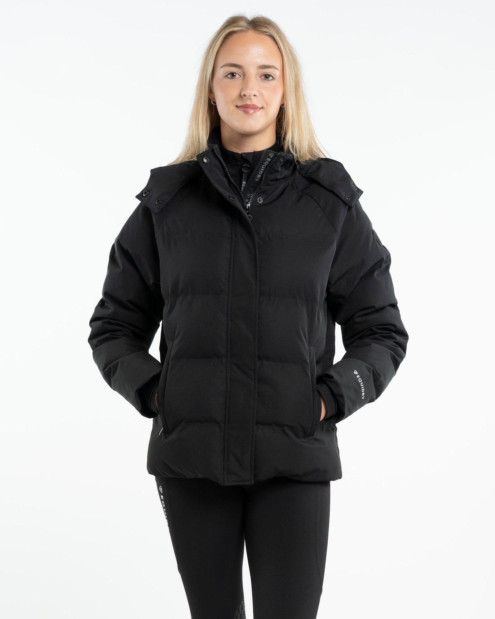 EQUIDRY Talia Women's Waterproof Puffer Jacket Black