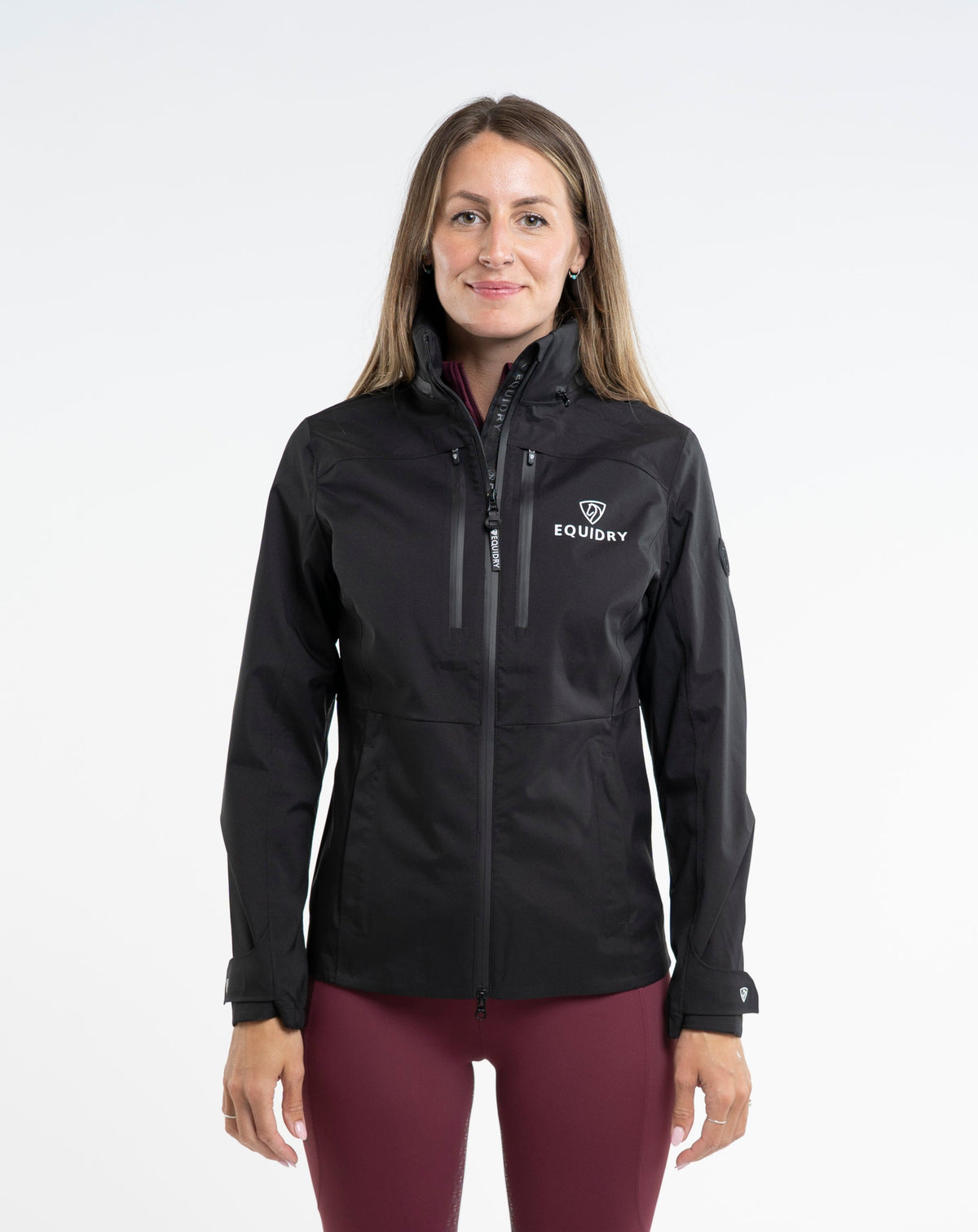 EQUIDRY Varsha Waterproof Riding Jacket Women's - Black | Equiflair
