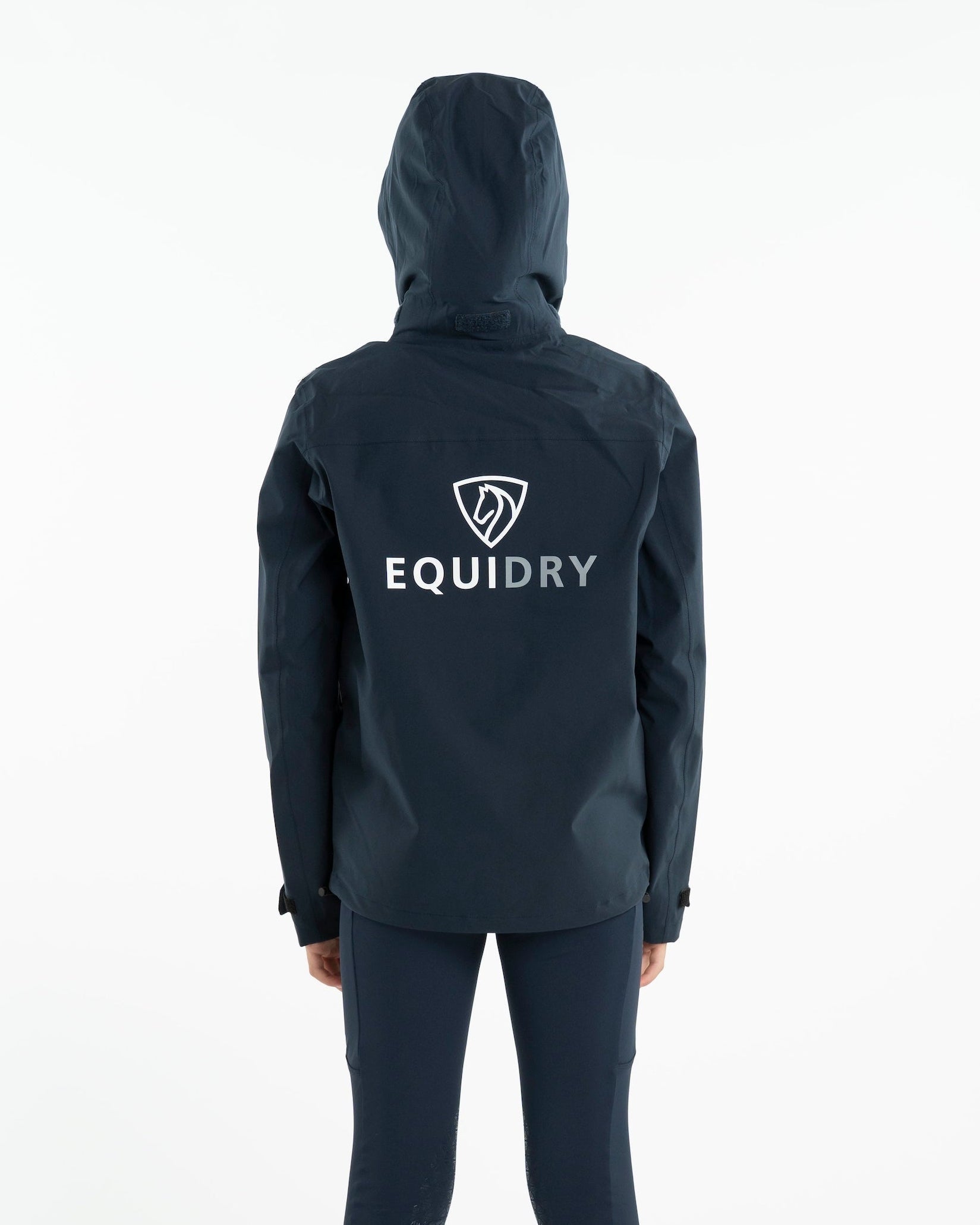 EQUIDRY Nimbus Waterproof Pack Away Jacket Children's Navy