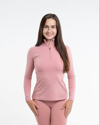 EQUIDRY Women's Water Repellent Base Layer Pale Pink/Grey