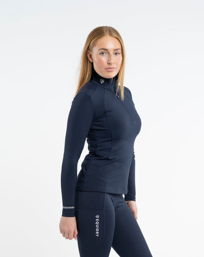 EQUIDRY Women's Water Repellent Base Layer Navy/White