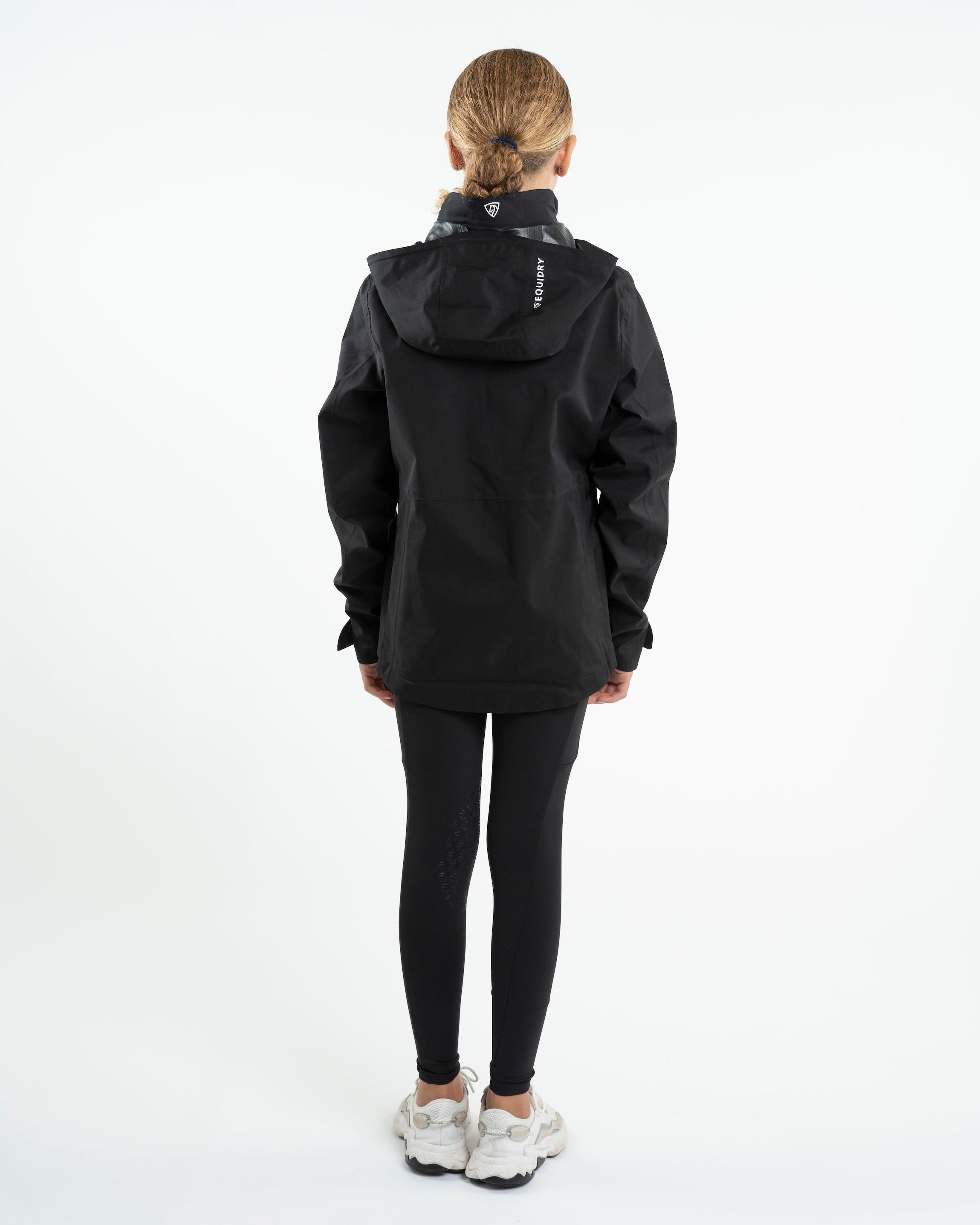 EQUIDRY Varsha Waterproof Riding Jacket Girl's Black