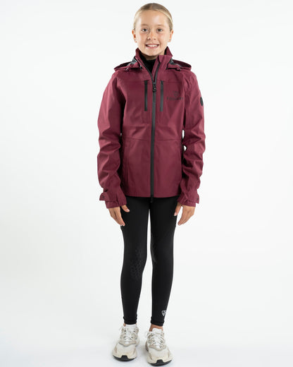 EQUIDRY Varsha Waterproof Riding Jacket Girl's Plum