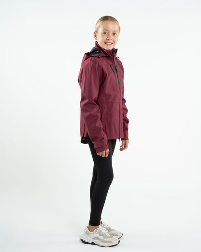 EQUIDRY Varsha Waterproof Riding Jacket Girl's Plum