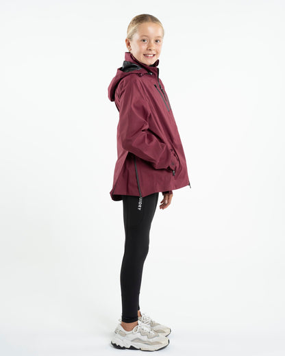 EQUIDRY Varsha Waterproof Riding Jacket Girl's Plum