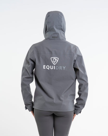 EQUIDRY Nimbus Waterproof Pack Away Jacket Women's Grey