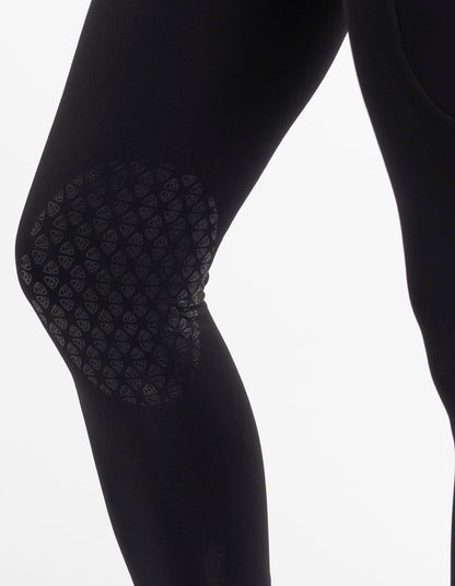 EQUIDRY Water Repellent Leggings Knee Grip Women's Black/White