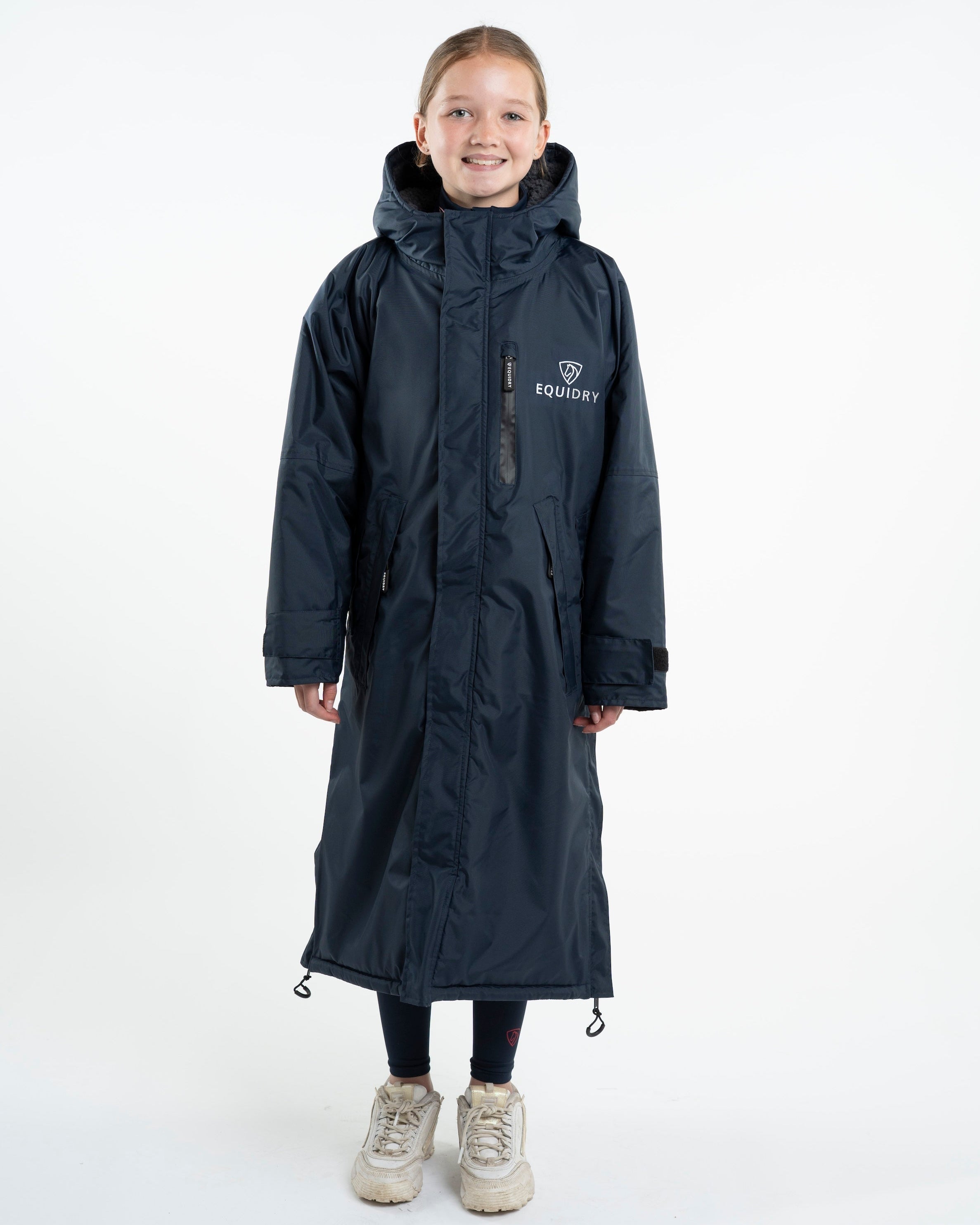 EQUIDRY Evolution Children's Thick Fleece Navy/Grey