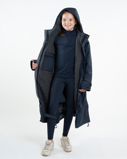 EQUIDRY Evolution Children's Thick Fleece Navy/Grey