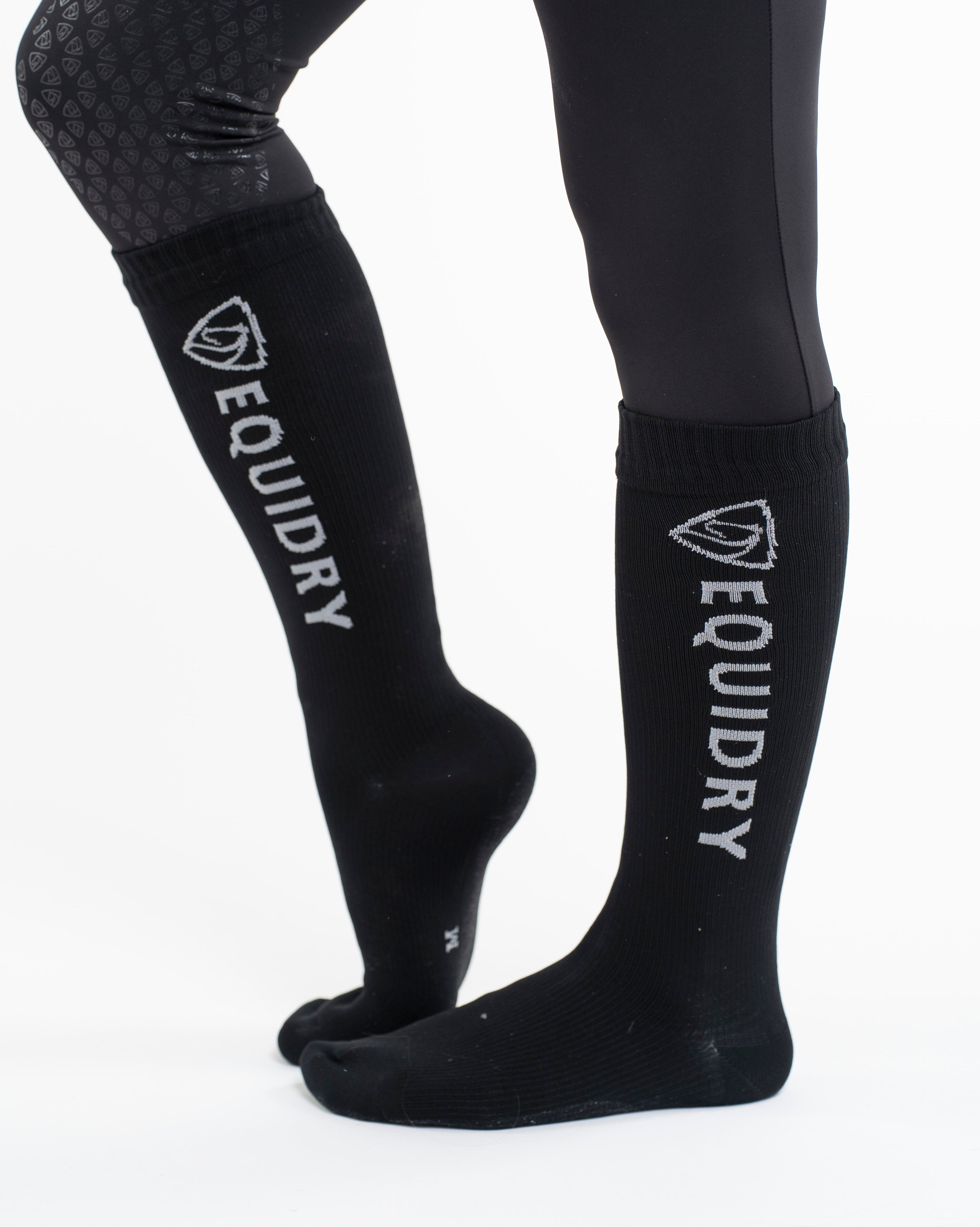 EQUIDRY Waterproof Socks Black/Grey