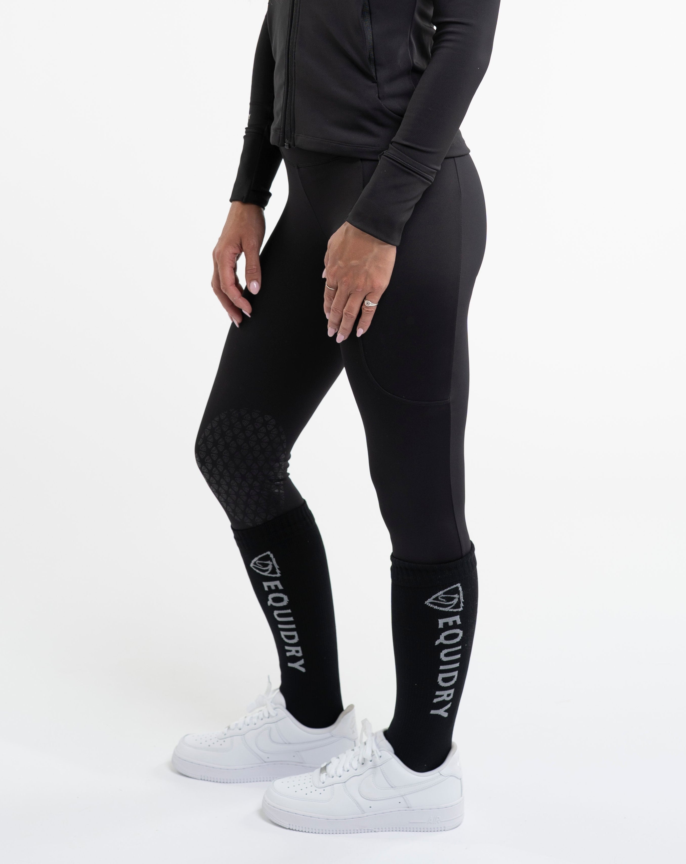 EQUIDRY Waterproof Socks Black/Grey