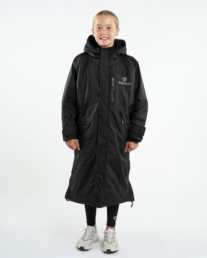 EQUIDRY Evolution Children's Fleece Lined Waterproof Coat in Black - Stylish and Functional Equestrian Outerwear