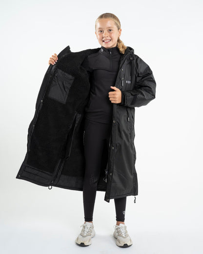 EQUIDRY Children's Black Fleece-Lined Equestrian Coat | Equiflair