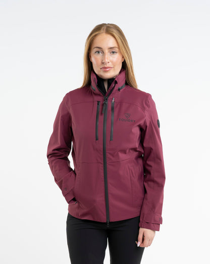 EQUIDRY Varsha Waterproof Riding Jacket Women's Plum