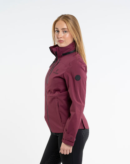 EQUIDRY Varsha Waterproof Riding Jacket Women's Plum