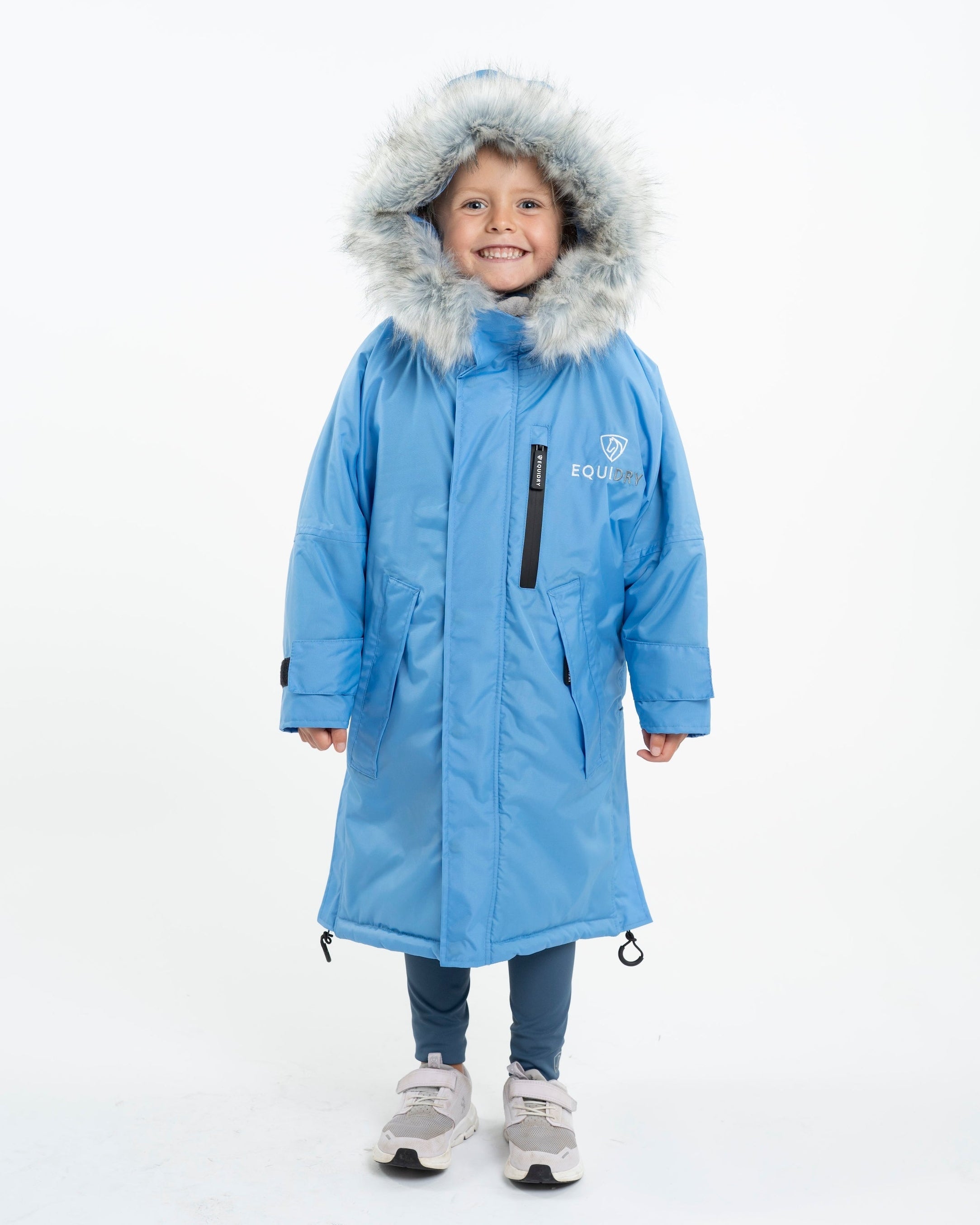 EQUIDRY Evolution Children's Thick Fleece Sky Blue