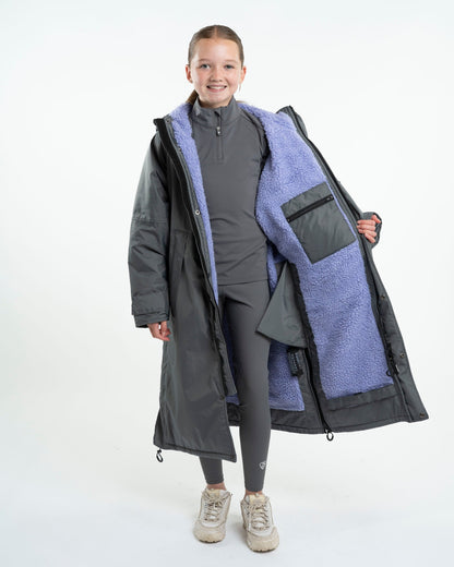 EQUIDRY Evolution Children's Thick Fleece Grey/Lilac