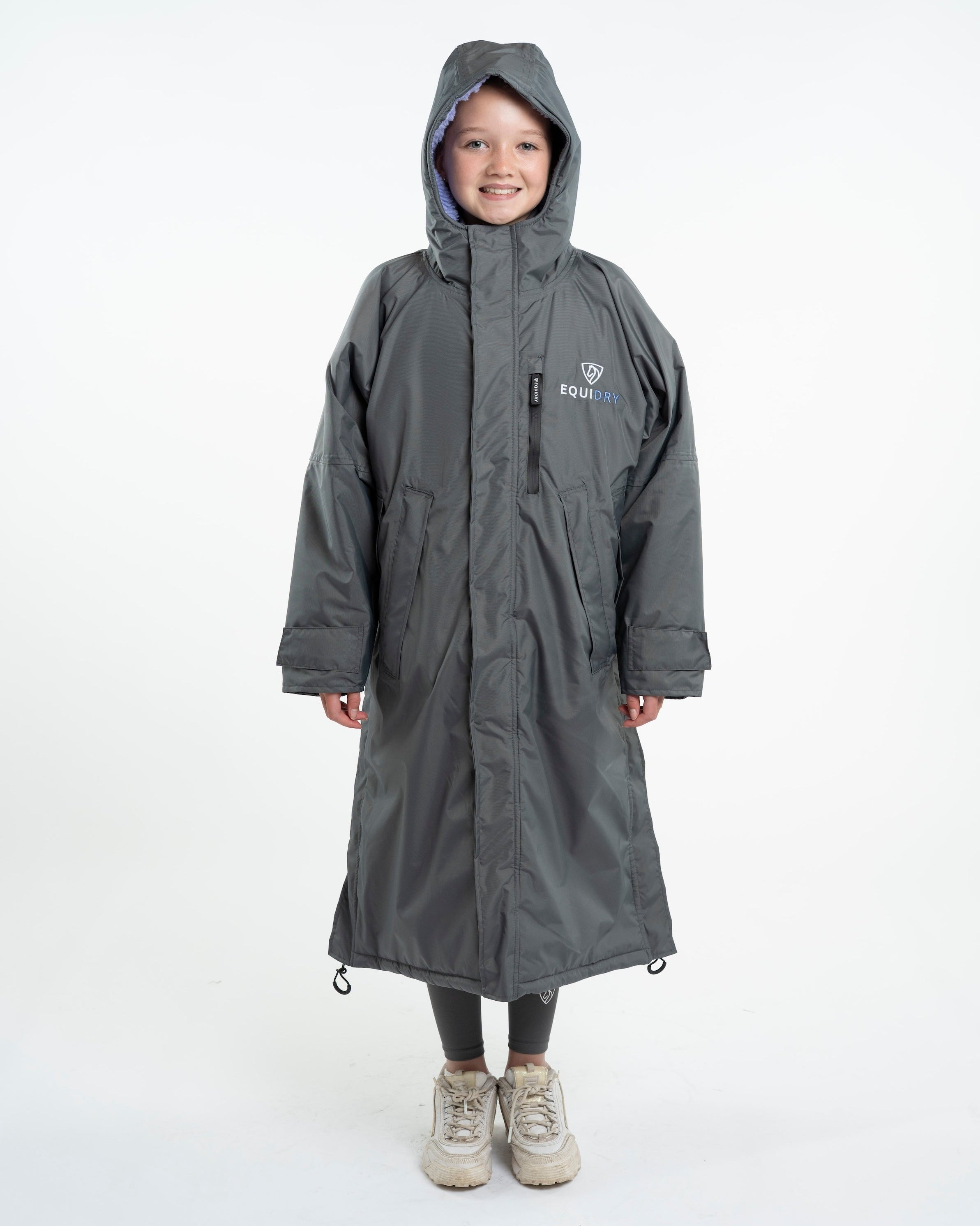 EQUIDRY Evolution Children's Thick Fleece Grey/Lilac