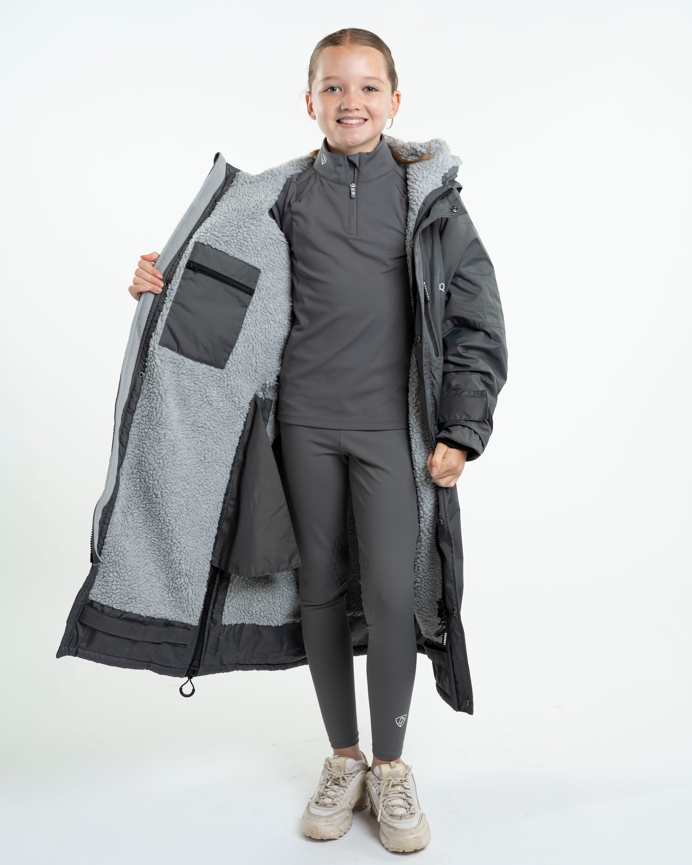 EQUIDRY Evolution Children's Thick Fleece Grey/Grey