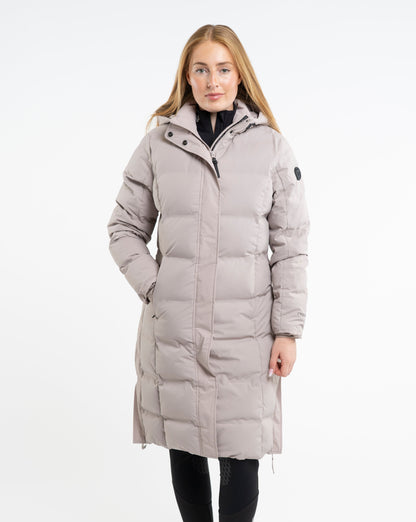 EQUIDRY Thora Waterproof Riding Puffer Coat - Women's Sand Equestrian Outerwear