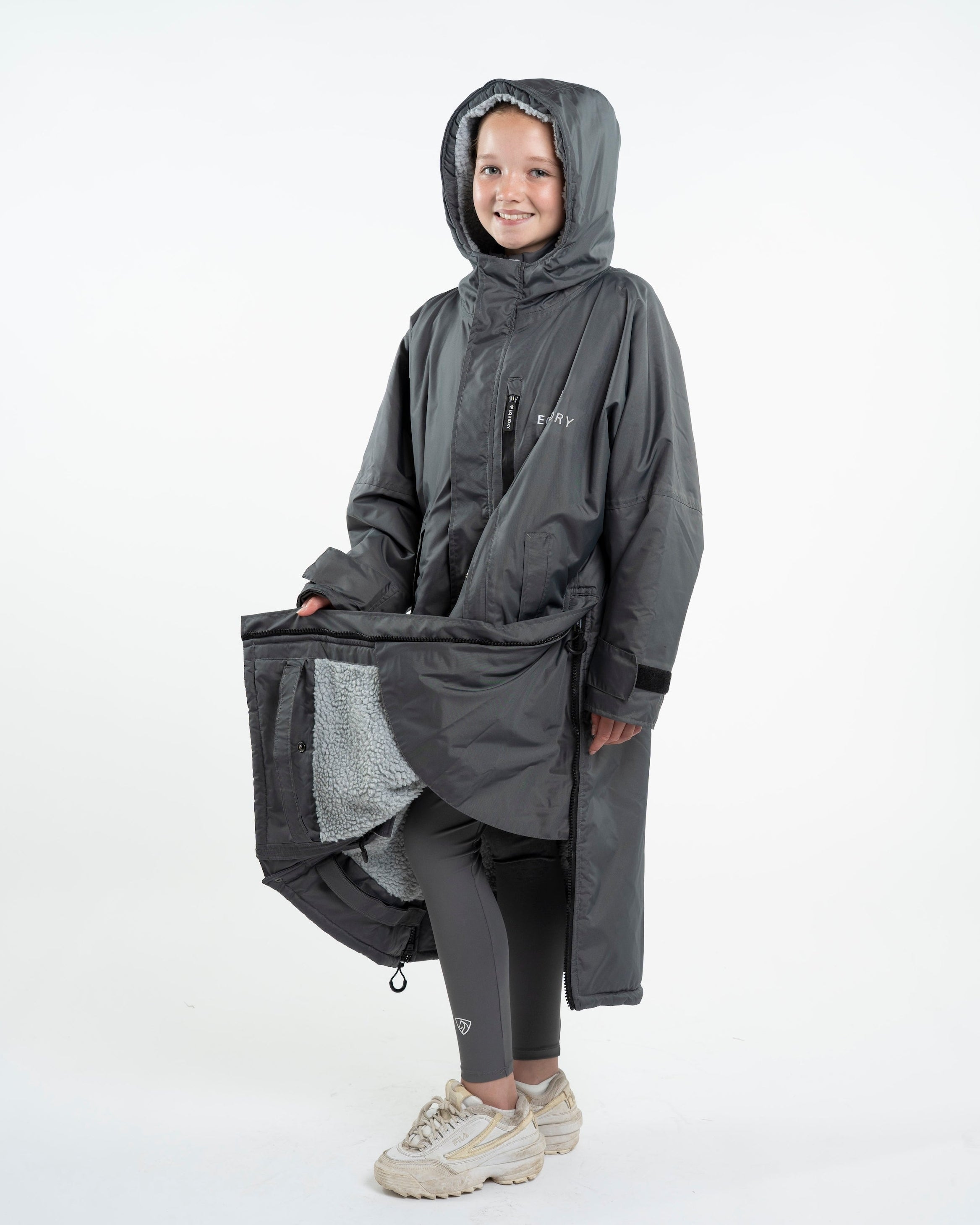 EQUIDRY Evolution Children's Thick Fleece Grey/Grey