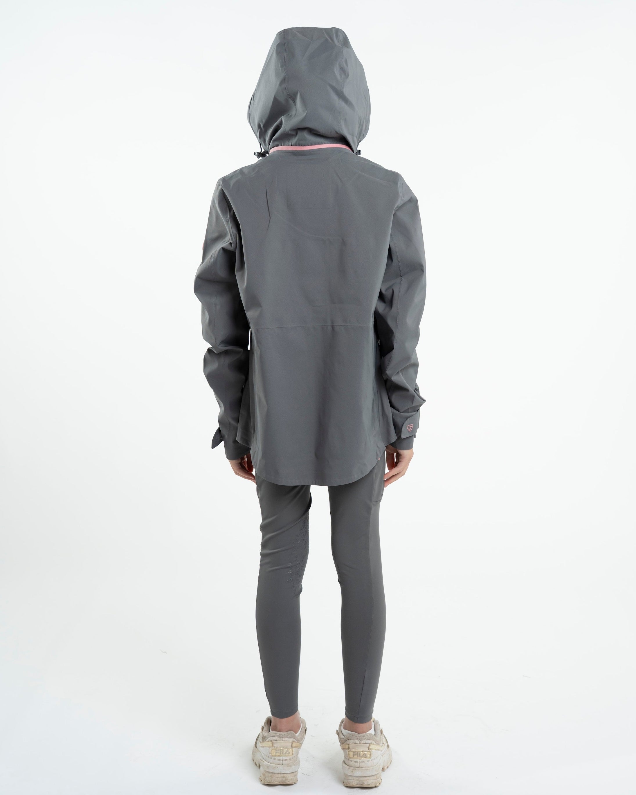 EQUIDRY Varsha Waterproof Riding Jacket Girl's Grey