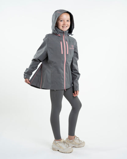 EQUIDRY Varsha Waterproof Riding Jacket Girl's Grey