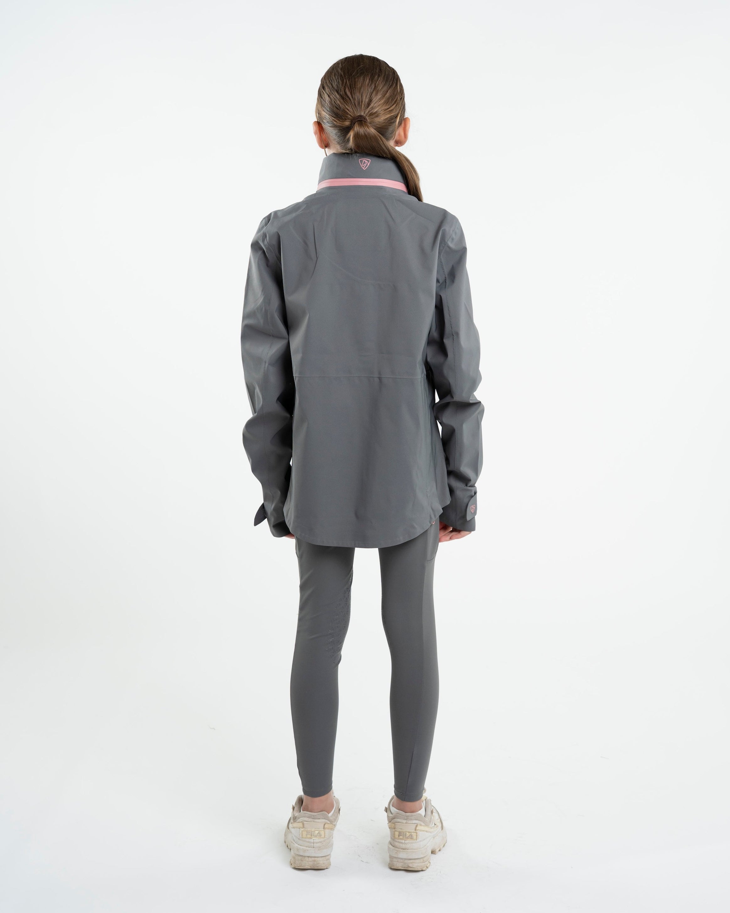 EQUIDRY Varsha Waterproof Riding Jacket Girl's Grey