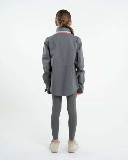 EQUIDRY Varsha Waterproof Riding Jacket Girl's Grey