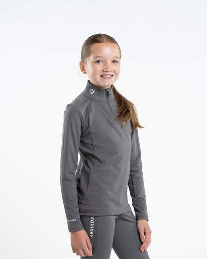 EQUIDRY Children's Water Repellent Base Layer Grey/White