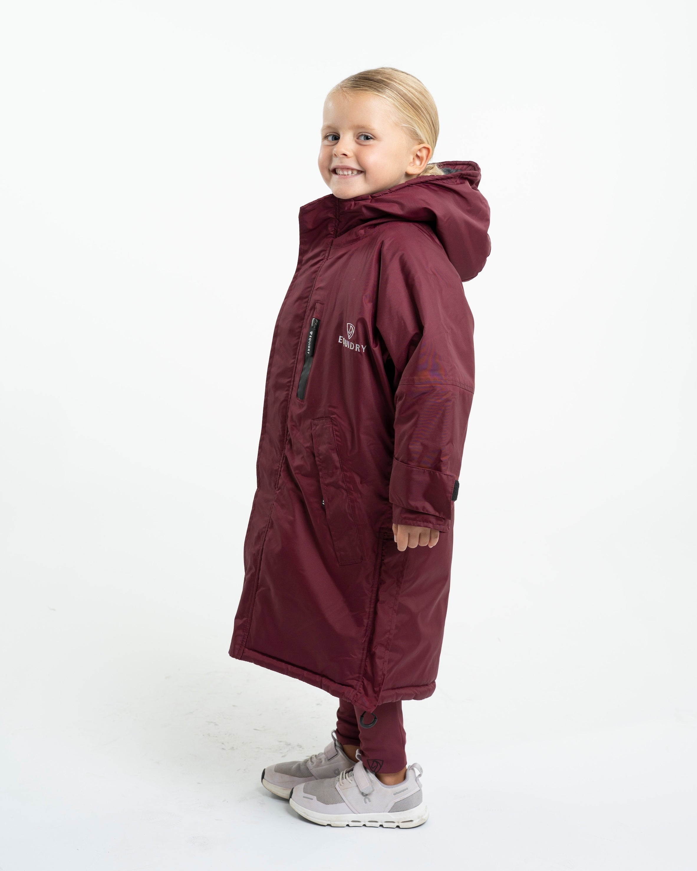 EQUIDRY Evolution Children's Thick Fleece Plum/Grey