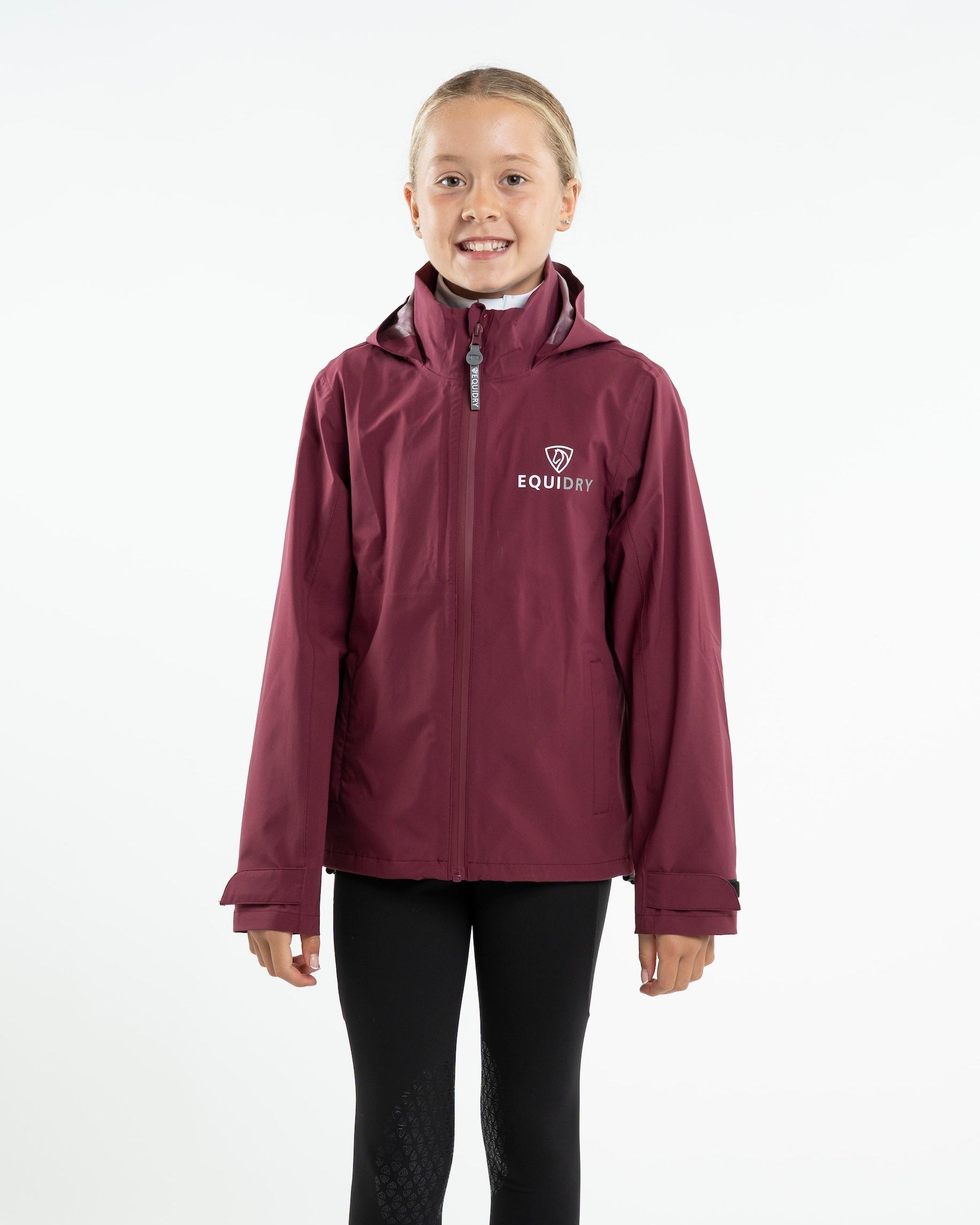 EQUIDRY Nimbus Waterproof Pack Away Jacket Children's Plum