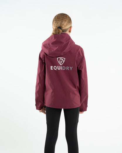 EQUIDRY Nimbus Waterproof Pack Away Jacket Children's Plum