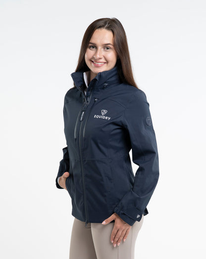 EQUIDRY Varsha Waterproof Riding Jacket Women's Navy