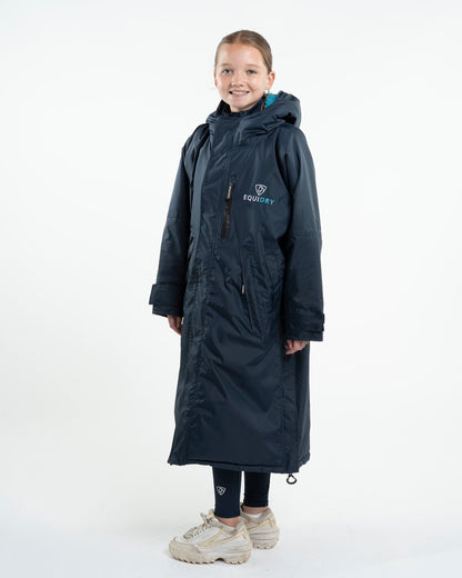 EQUIDRY Evolution Children's Thick Fleece Navy/Turquoise