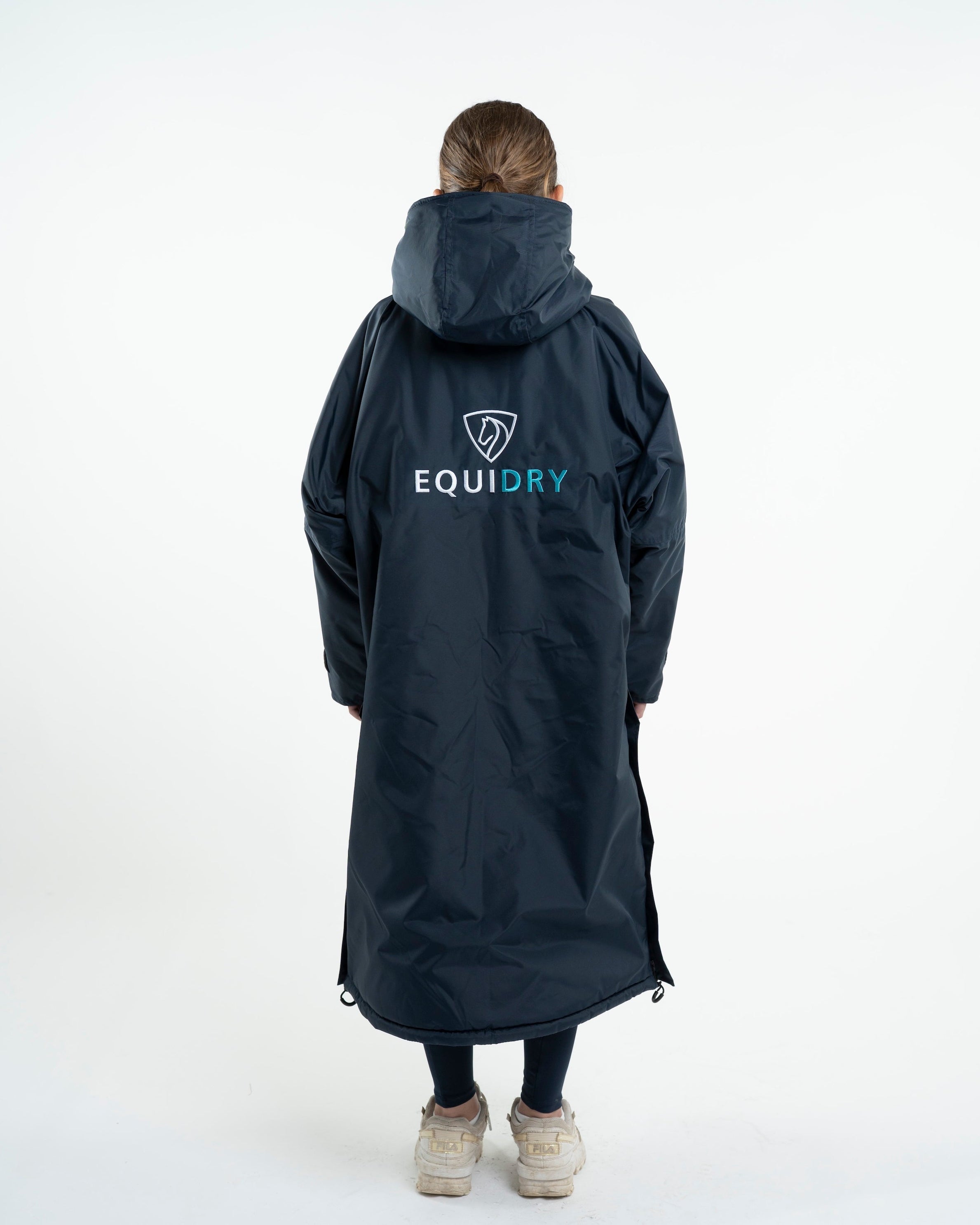 EQUIDRY Evolution Children's Thick Fleece Navy/Turquoise