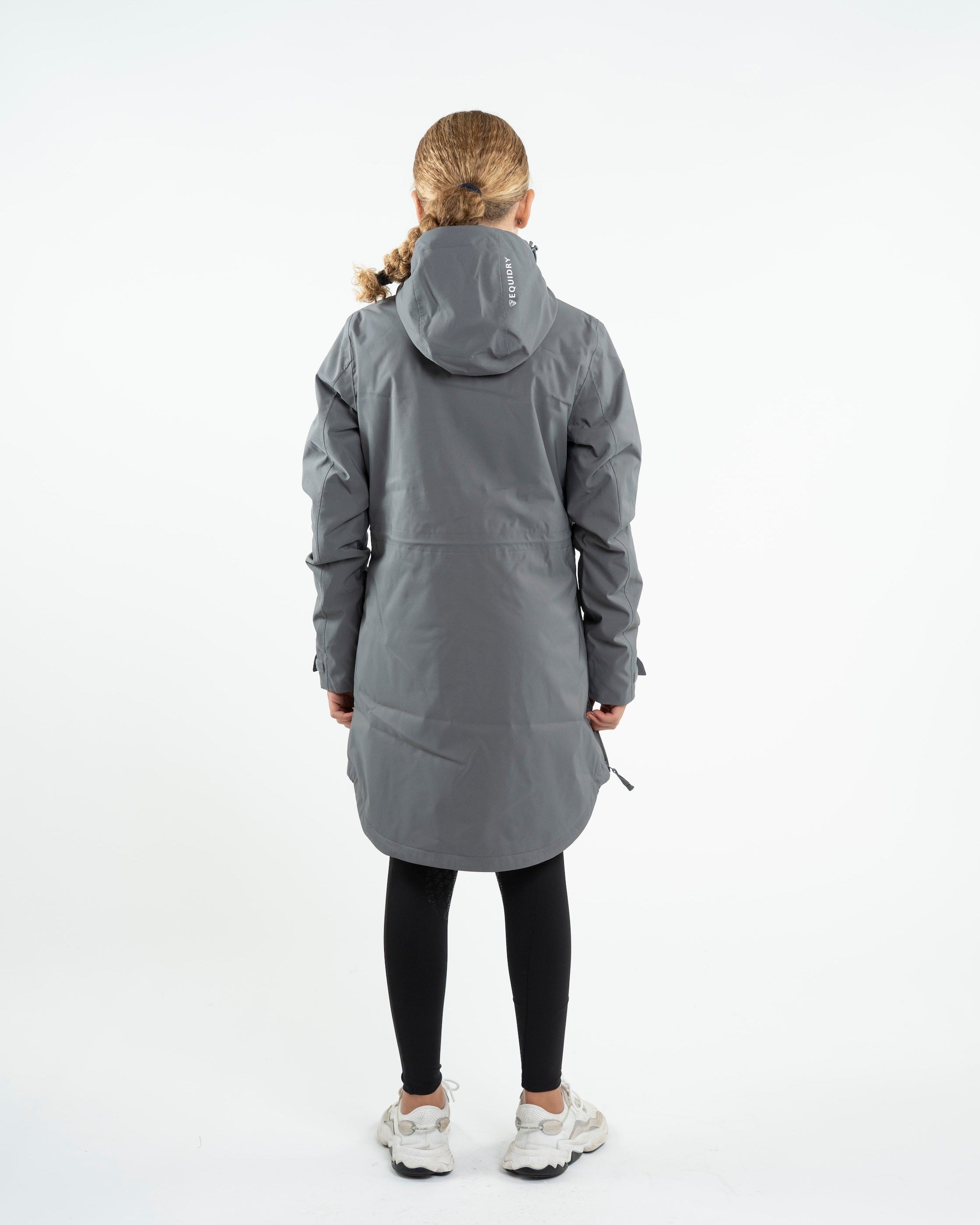 EQUIDRY Bronte Waterproof Riding Coat Girl's Grey