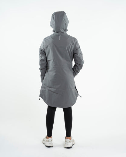 EQUIDRY Bronte Waterproof Riding Coat Girl's Grey