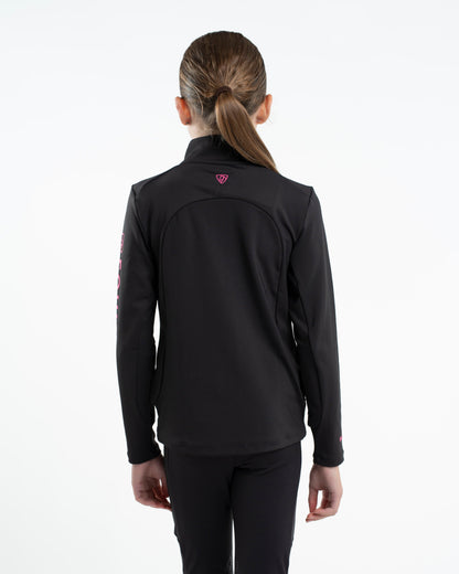 EQUIDRY Children's Water Repellent Base Layer Black/Pink